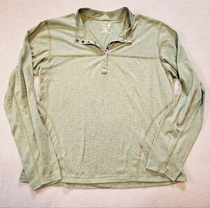 Mountain Hardwear | Henley Pullover Lightweight Base Layer Green